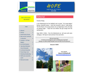 HOPE Newsletter March 2020