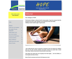 HOPE Newsletter September 2021
