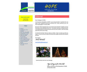 HOPE Newsletter December 2019